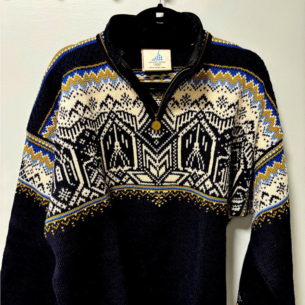 Dale of Norway wool sweater. Quarter Zip